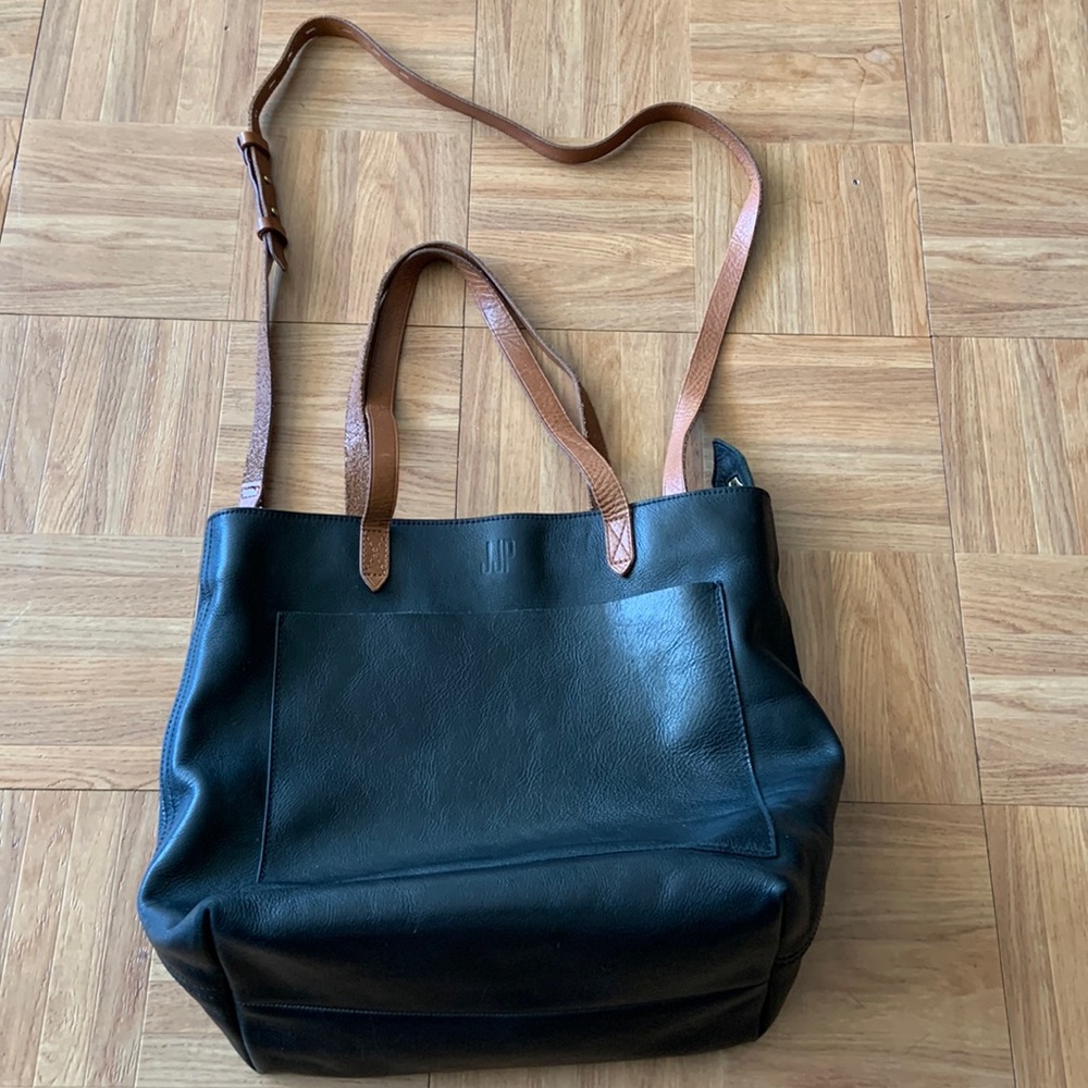 New Madewell Zip Top Medium Transport Leather Tote